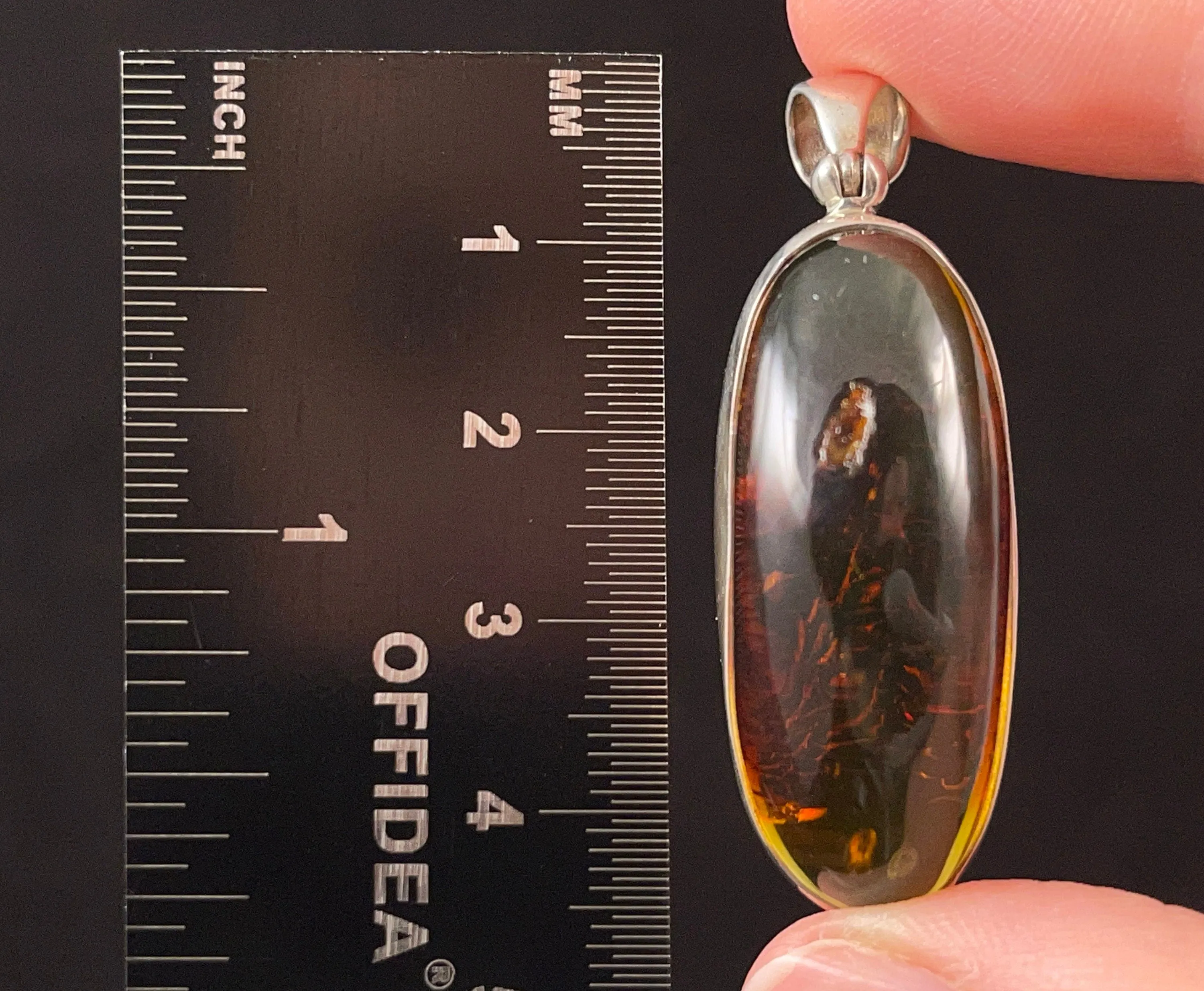 Red  AMBER Pendant - Crystal Pendant, Fine Jewelry, Healing Crystals and Stones, 52628