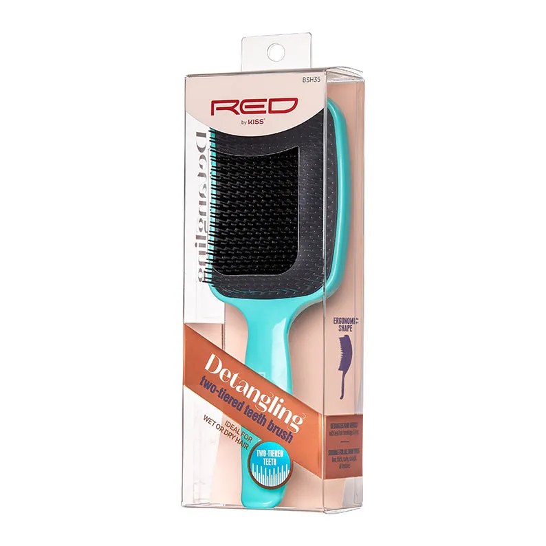 RED by KISS Detangling Two-Tiered Teeth Brush #HH48/BSH35