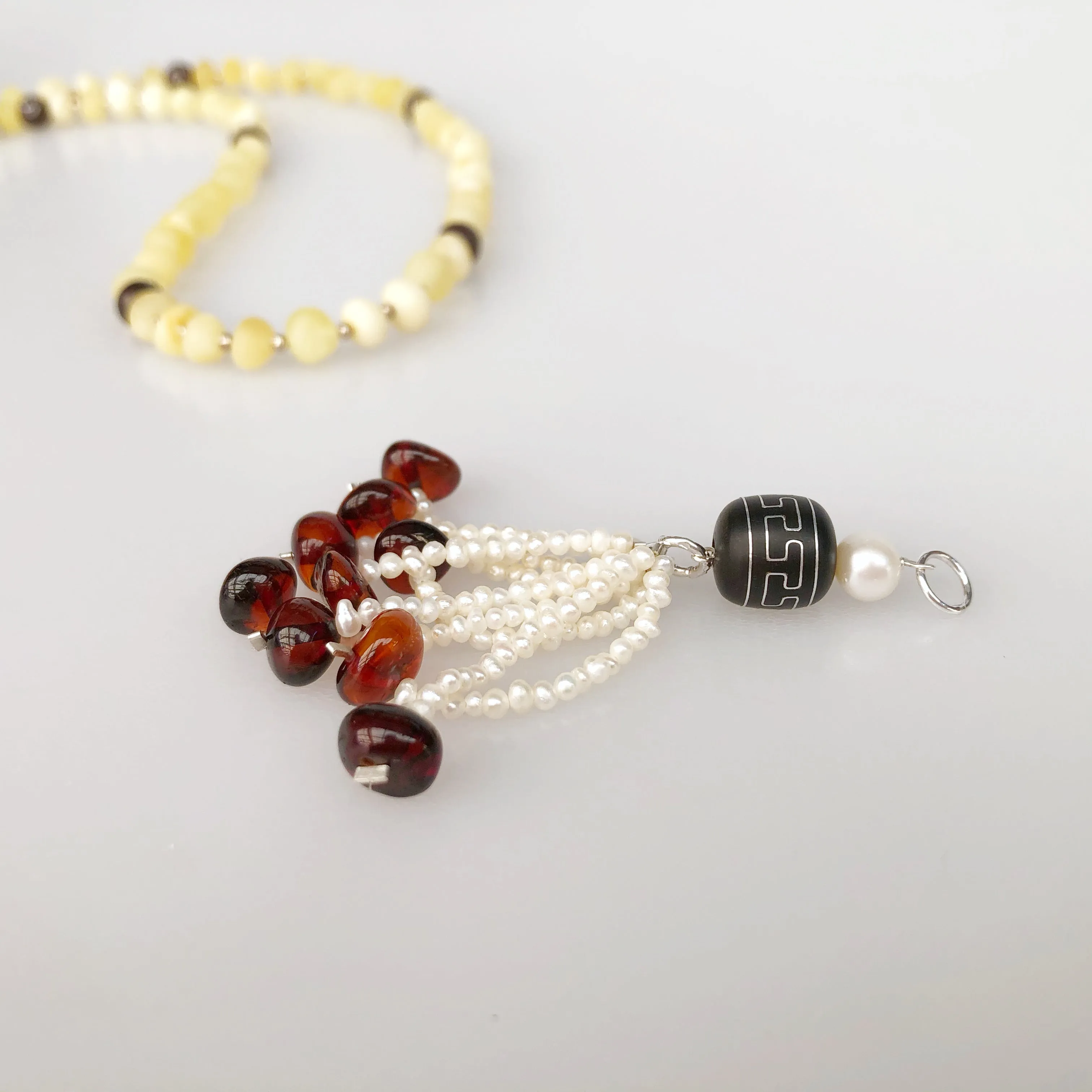 Return to Origin Amber Necklace Set Set