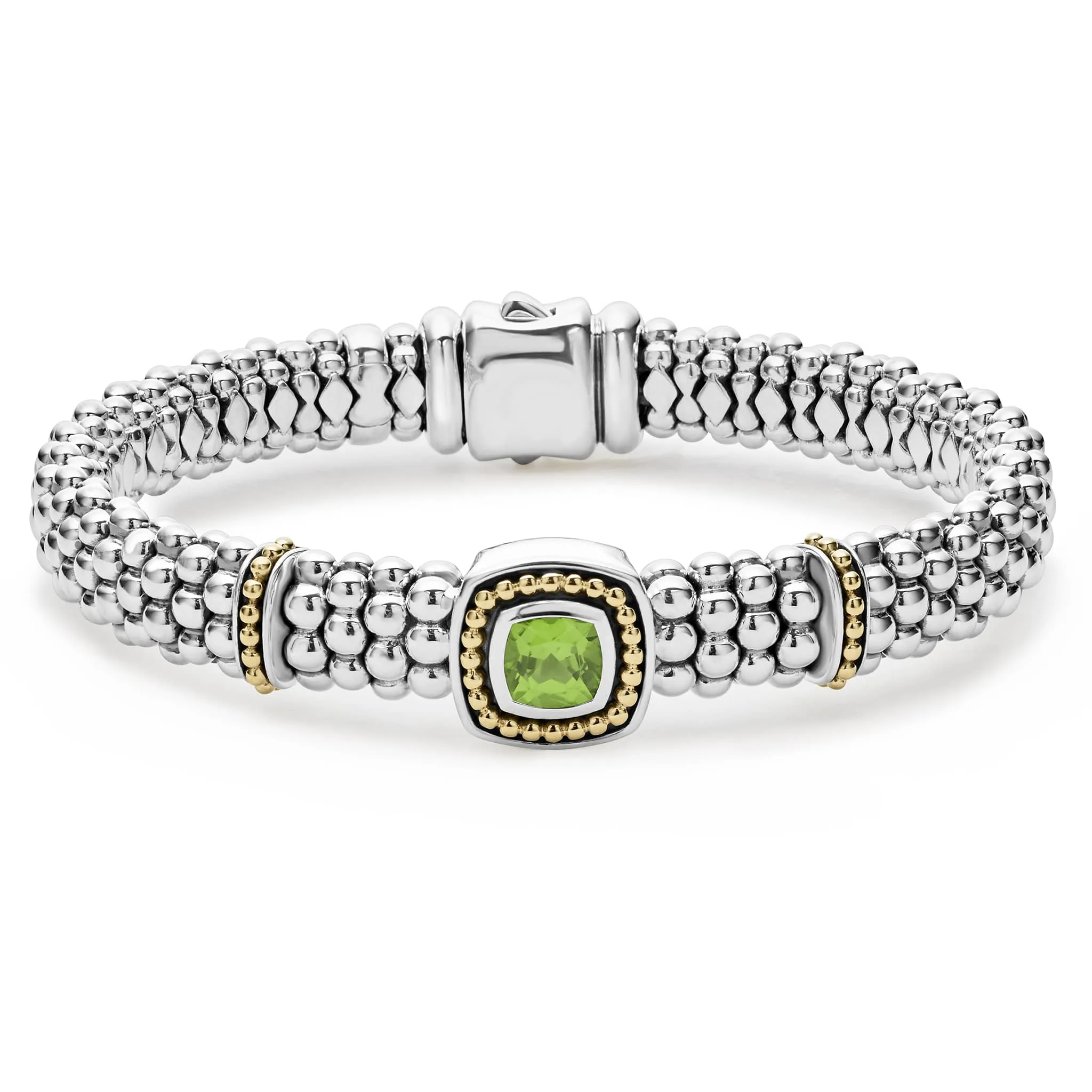 Rittenhouse Peridot Caviar Bracelet | 9mm