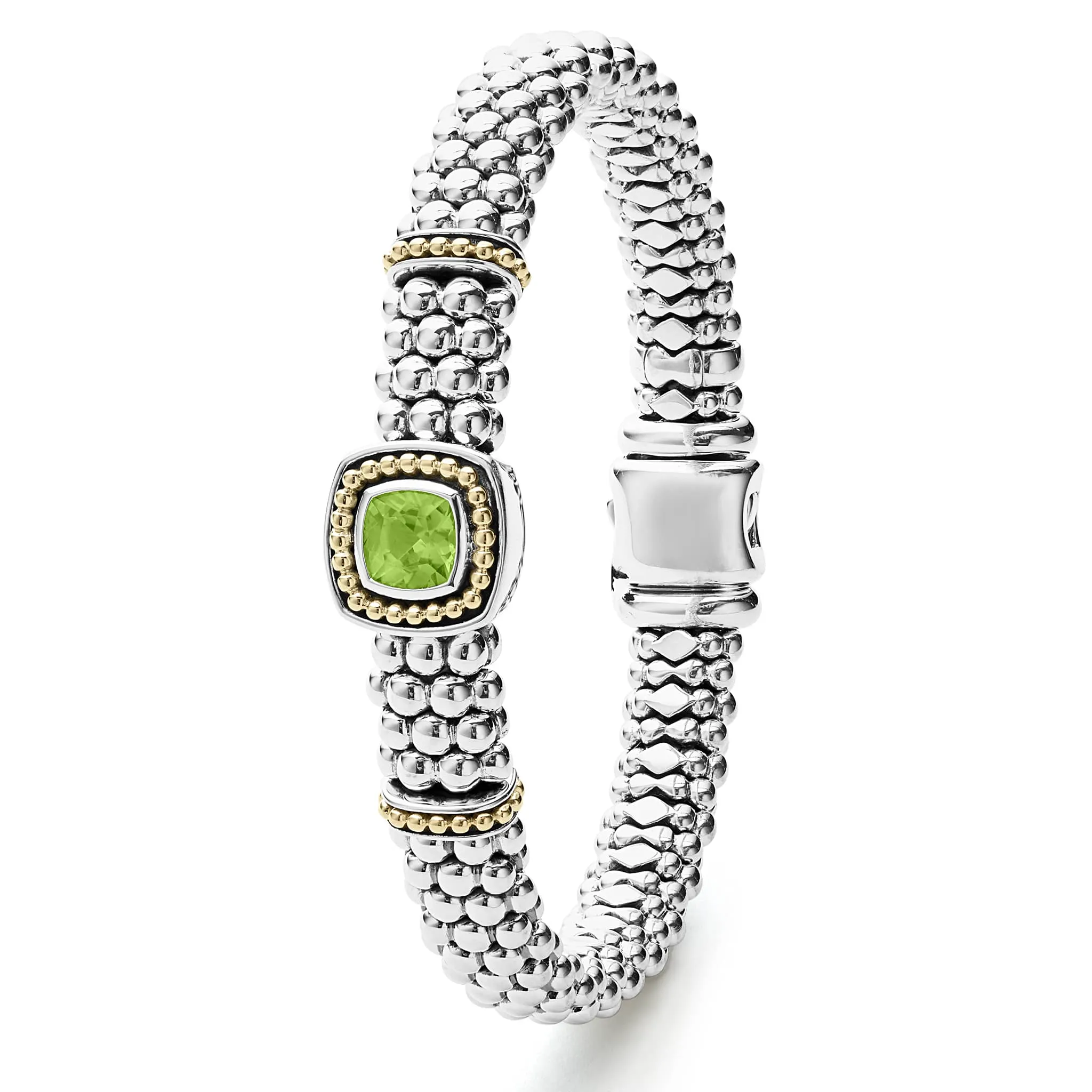 Rittenhouse Peridot Caviar Bracelet | 9mm