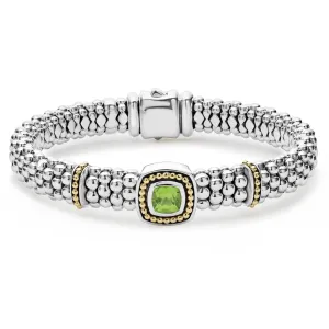 Rittenhouse Peridot Caviar Bracelet | 9mm