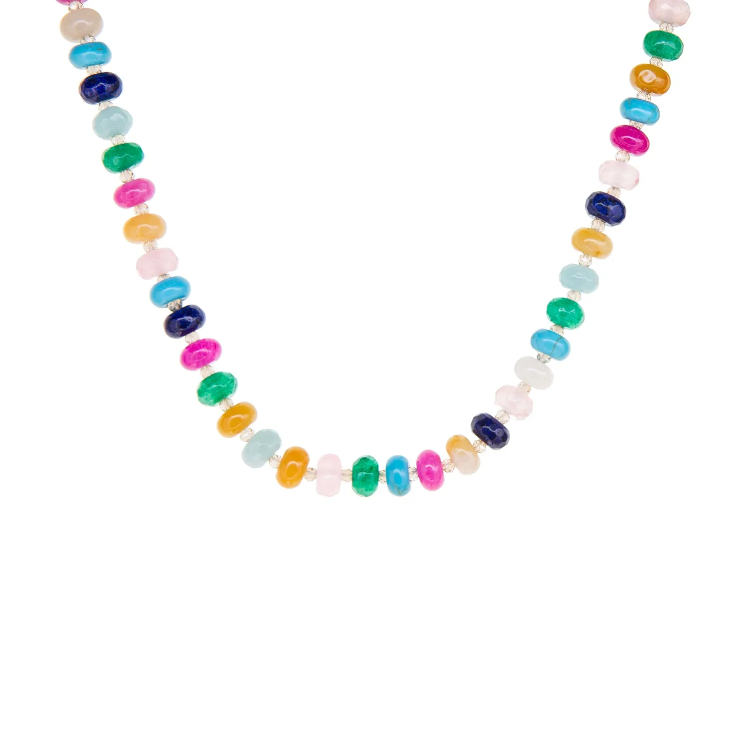 rondelle beaded necklace