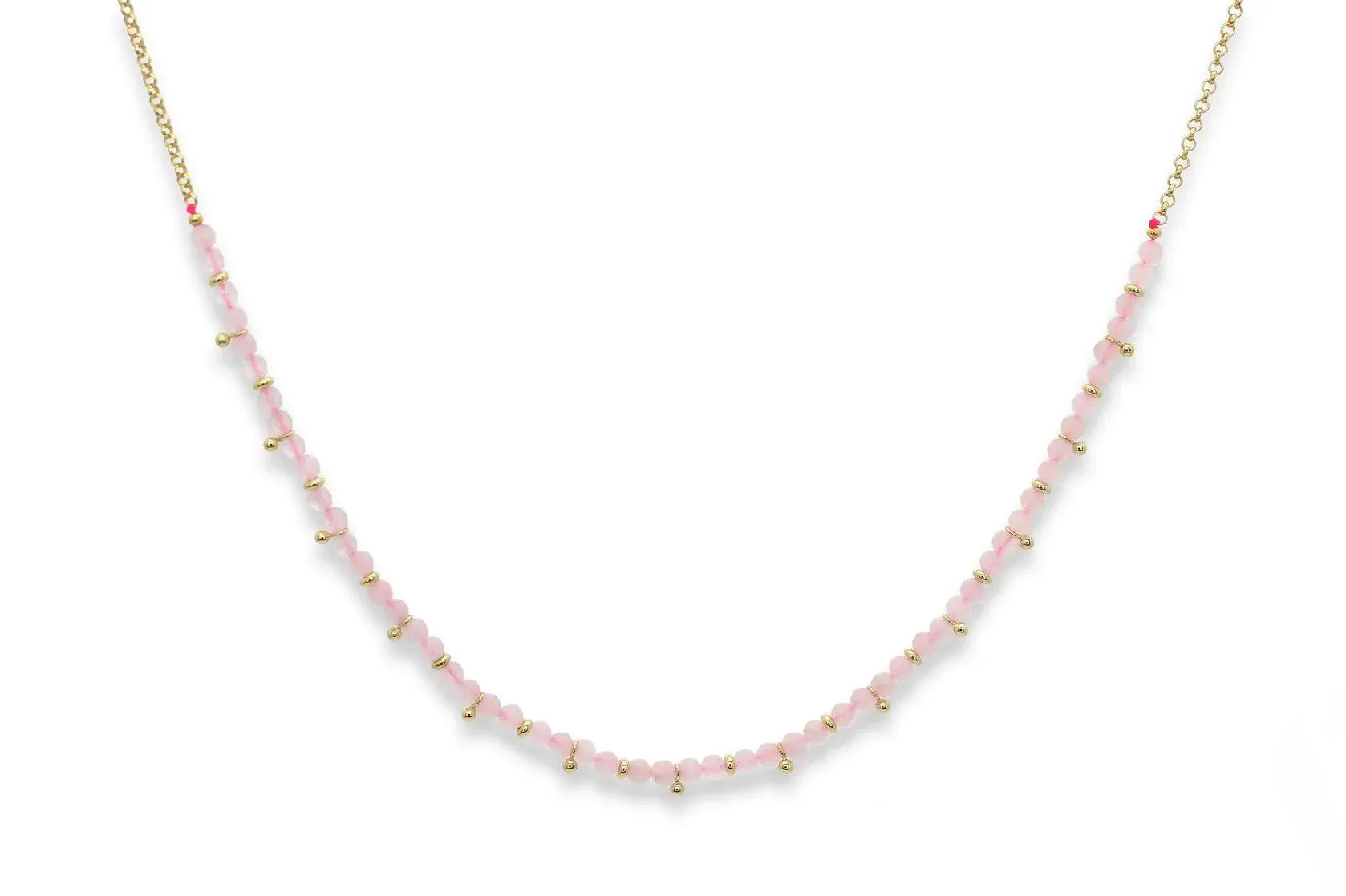 Rose Quartz Gemstone Necklace