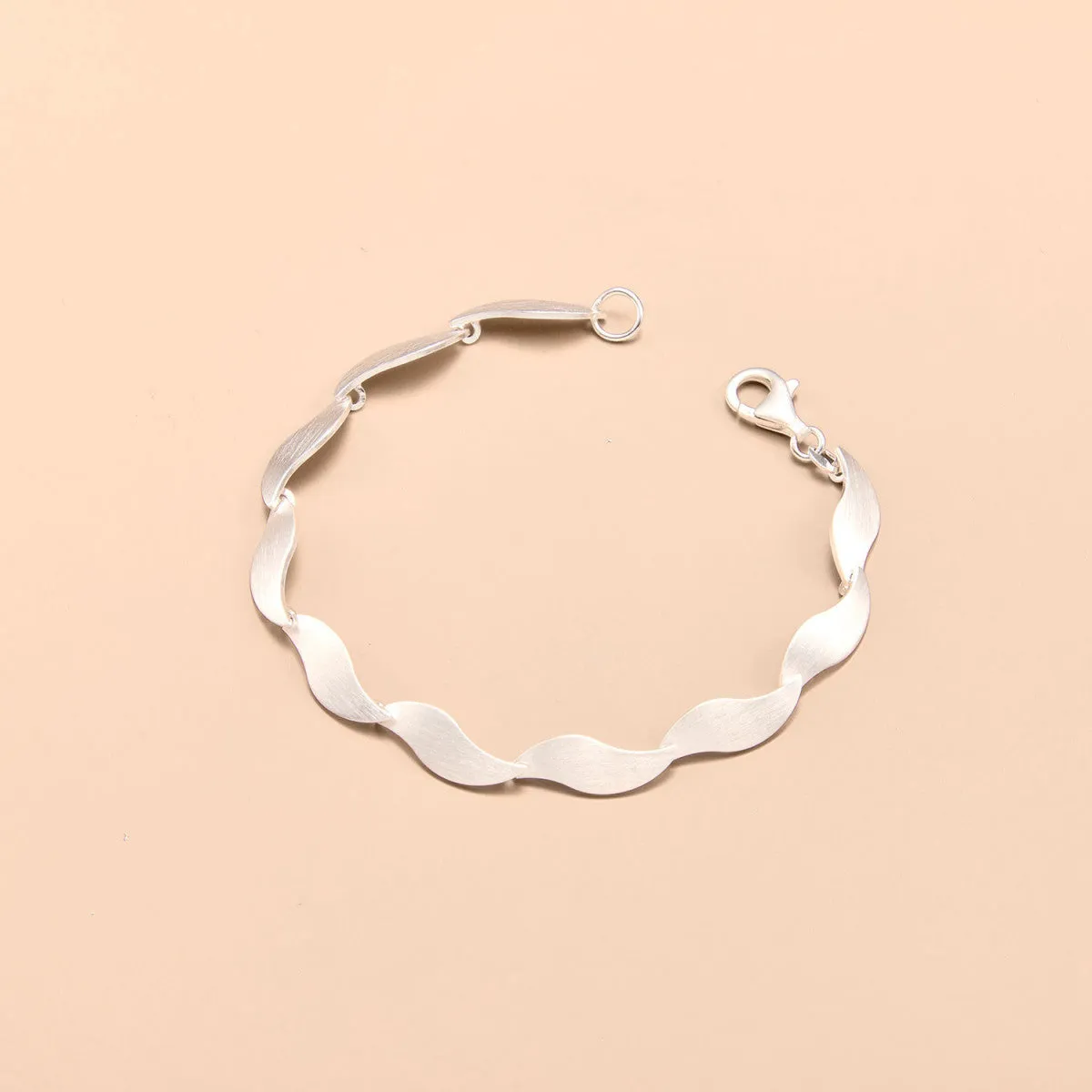 S-Shaped Silver Bracelet