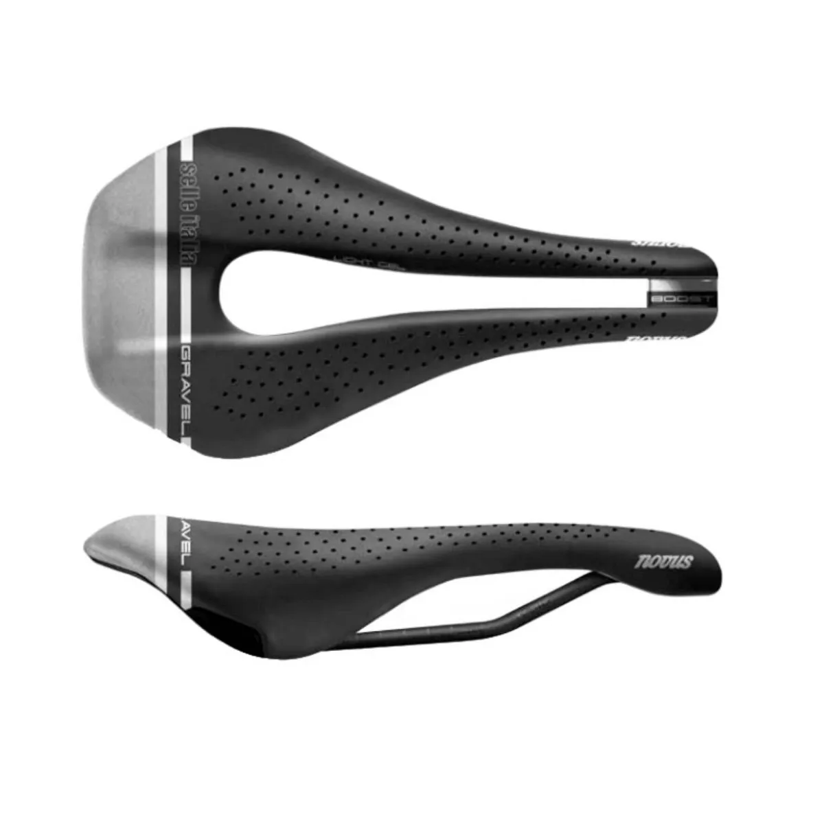 Selle Italia Novus Boost Gravel Tech Super Flow Saddle Black S3