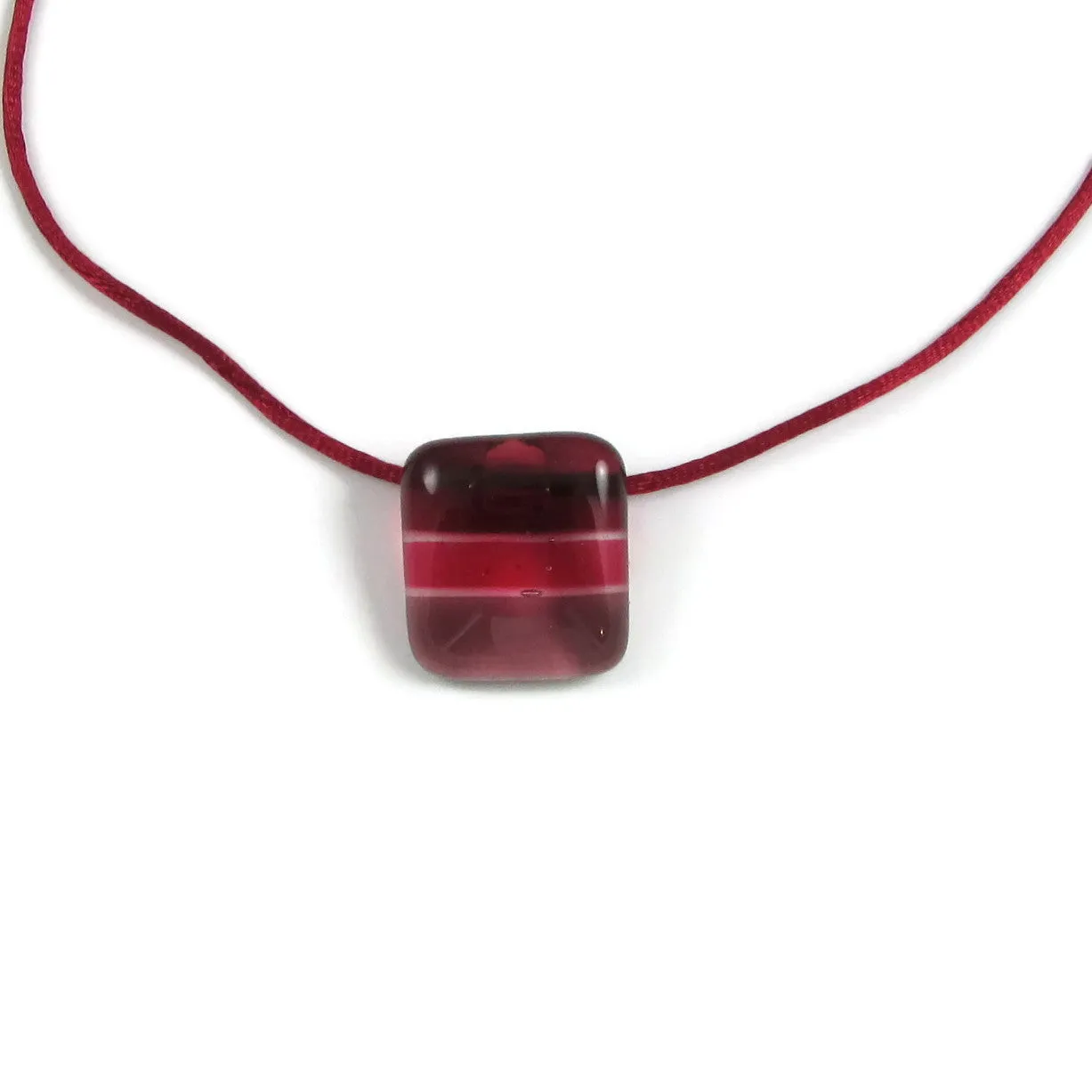 Shades Mini Glass Pendant - Red