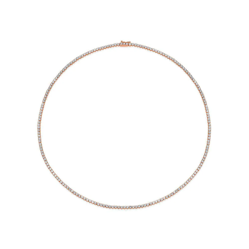 Showroom Collection Diamond Tennis Necklace (13.00 ct.) 2.7 mm 4-Prongs Setting in 14K Gold