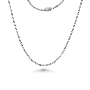 Showroom Collection Diamond Tennis Necklace (13.00 ct.) 2.7 mm 4-Prongs Setting in 14K Gold