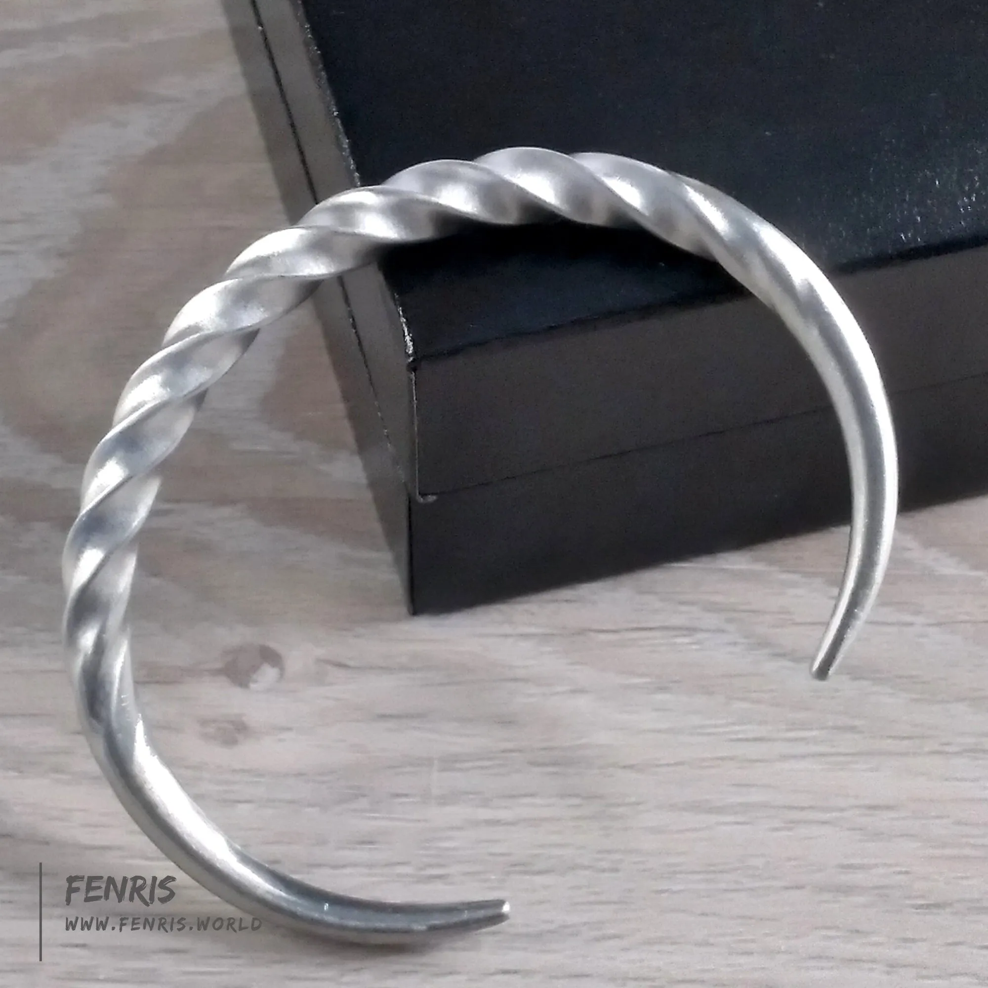 Silver Bracelet Twisted Cuff