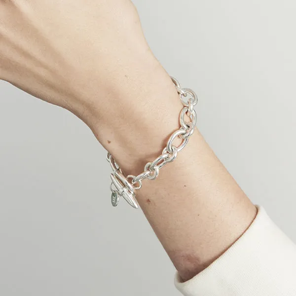 Silver Heavy Joy Everley Bracelet