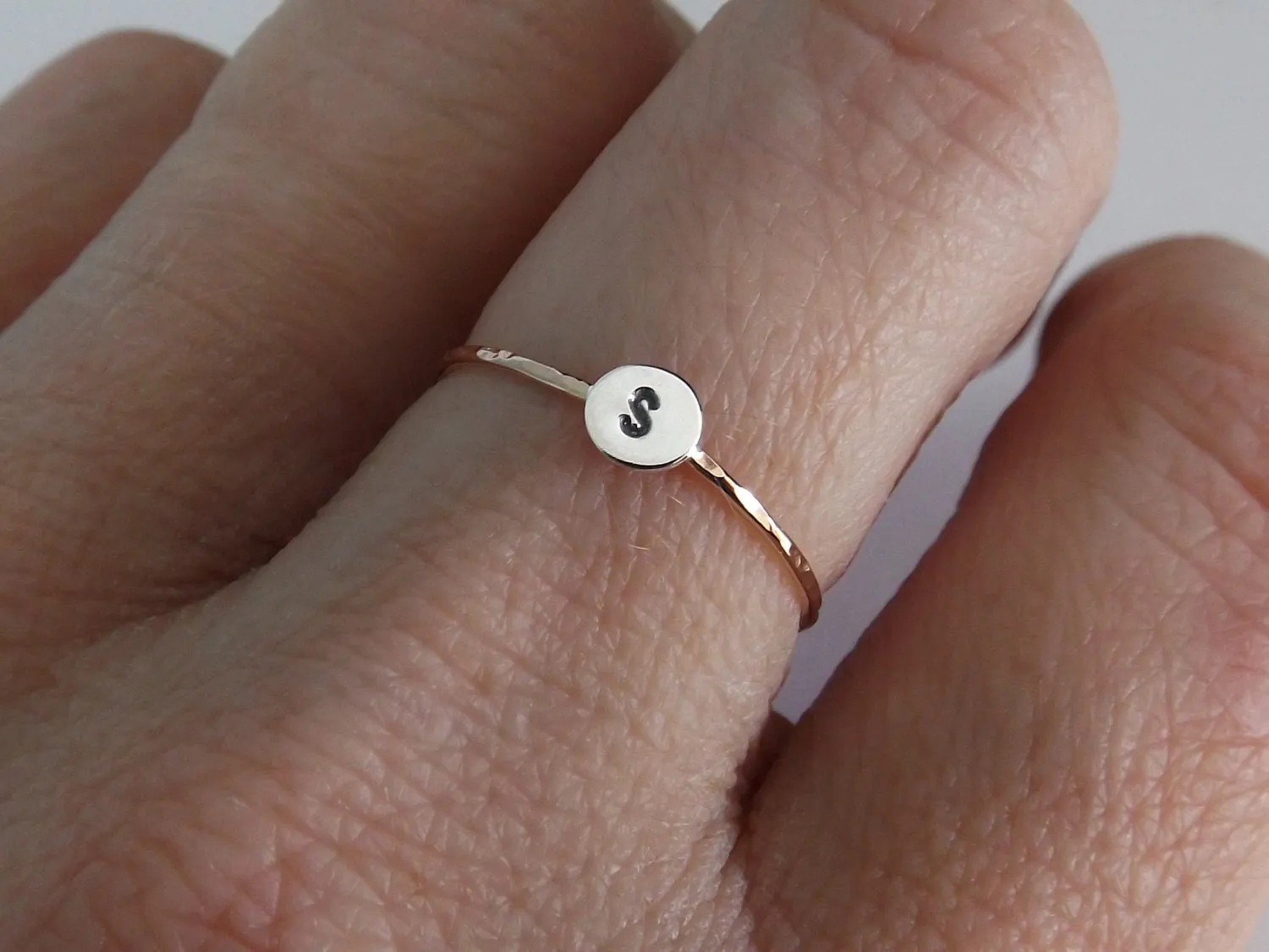 Skinny Gold Initial Stacking Ring, Personalized Rings, Minimalist Rings,Initial Rings, Slim Stacking Rings, Gold Ring, Rings, Couples Rings