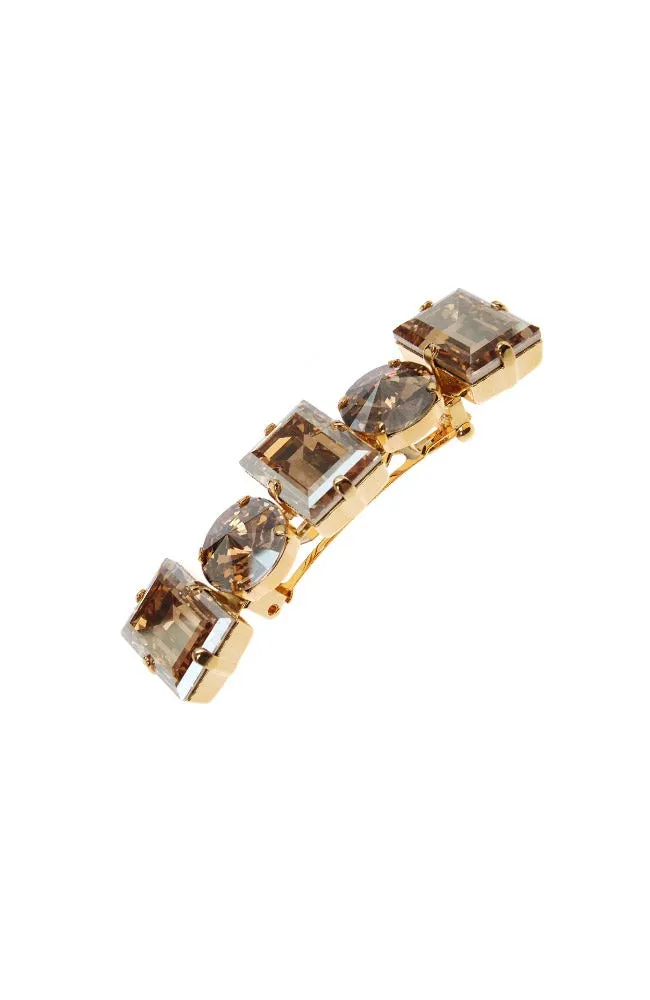 Small Sienna Crystal Barrette