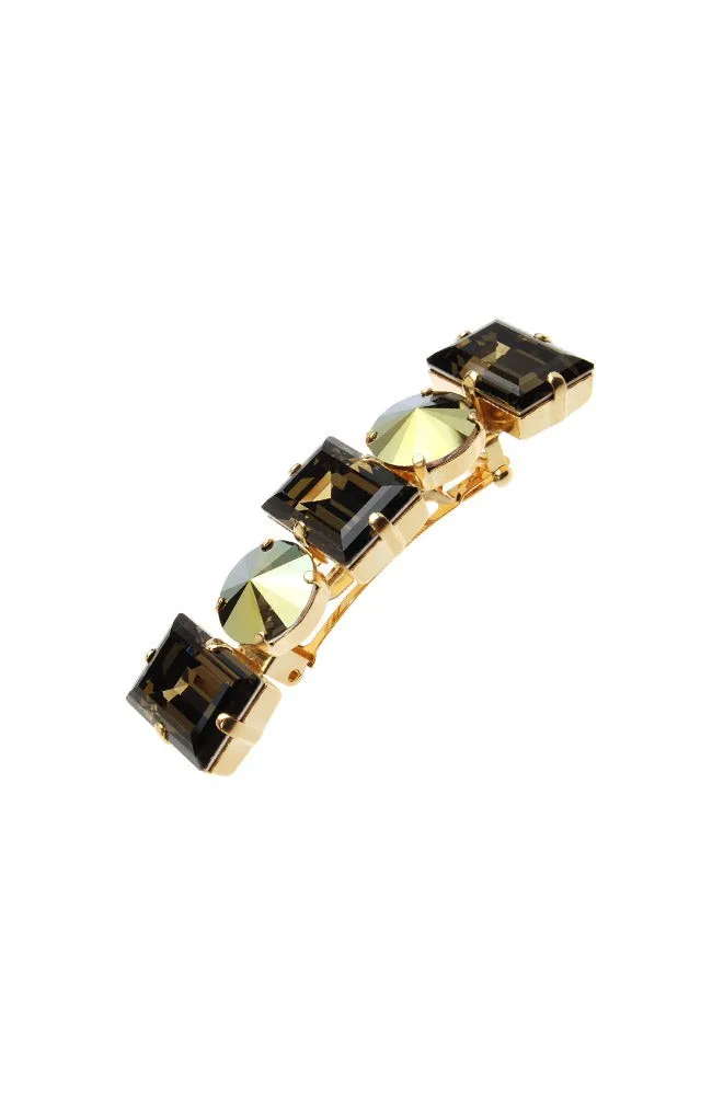 Small Sienna Crystal Barrette