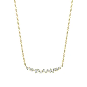 Stardust Cluster Bar Necklace