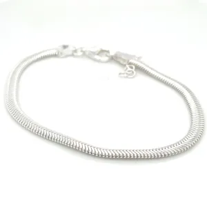 Sterling Silver Herringbone Bracelet