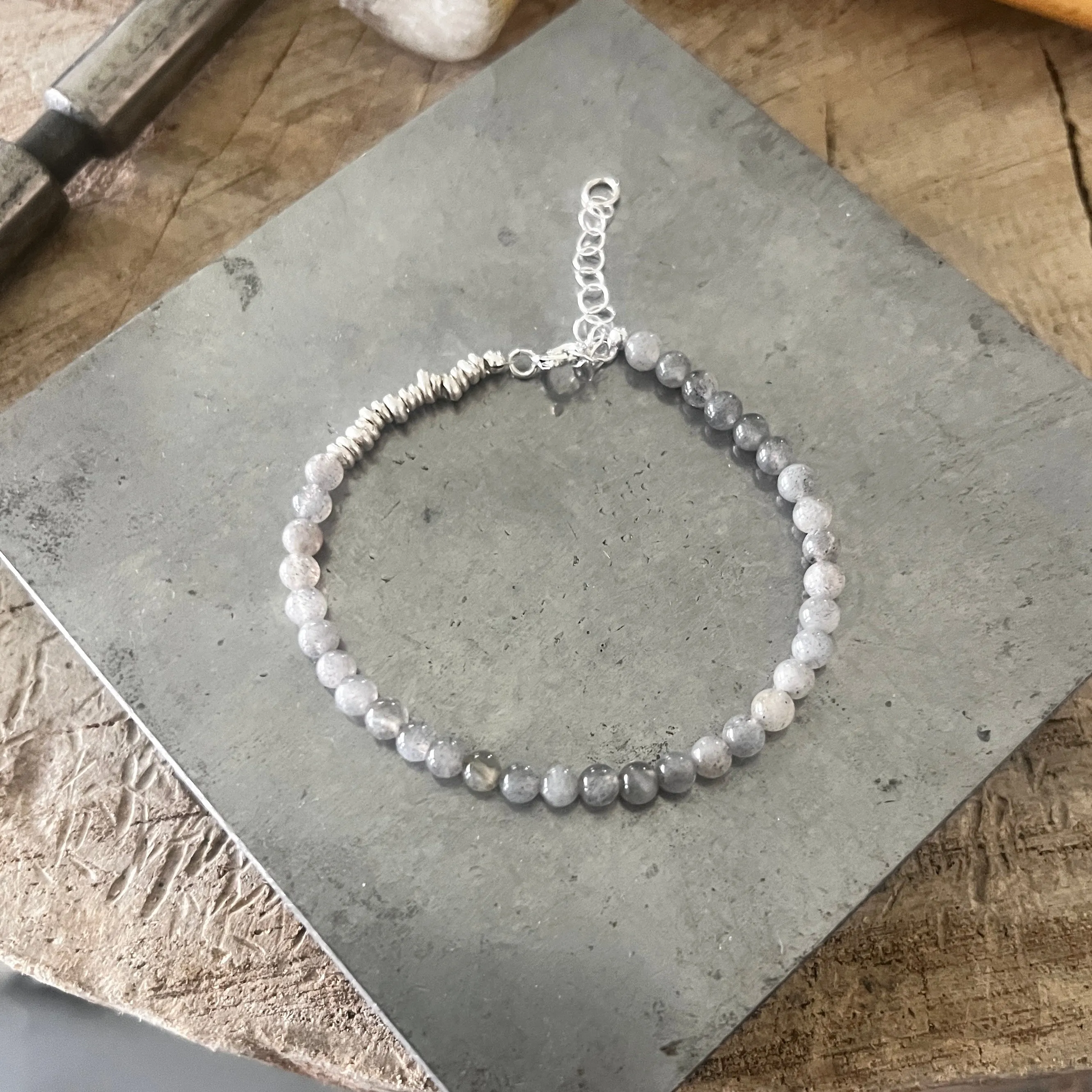 Sterling Stack layering bracelet