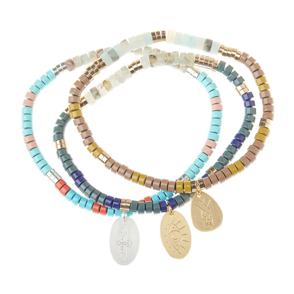 Stone Intention Charm Bracelets