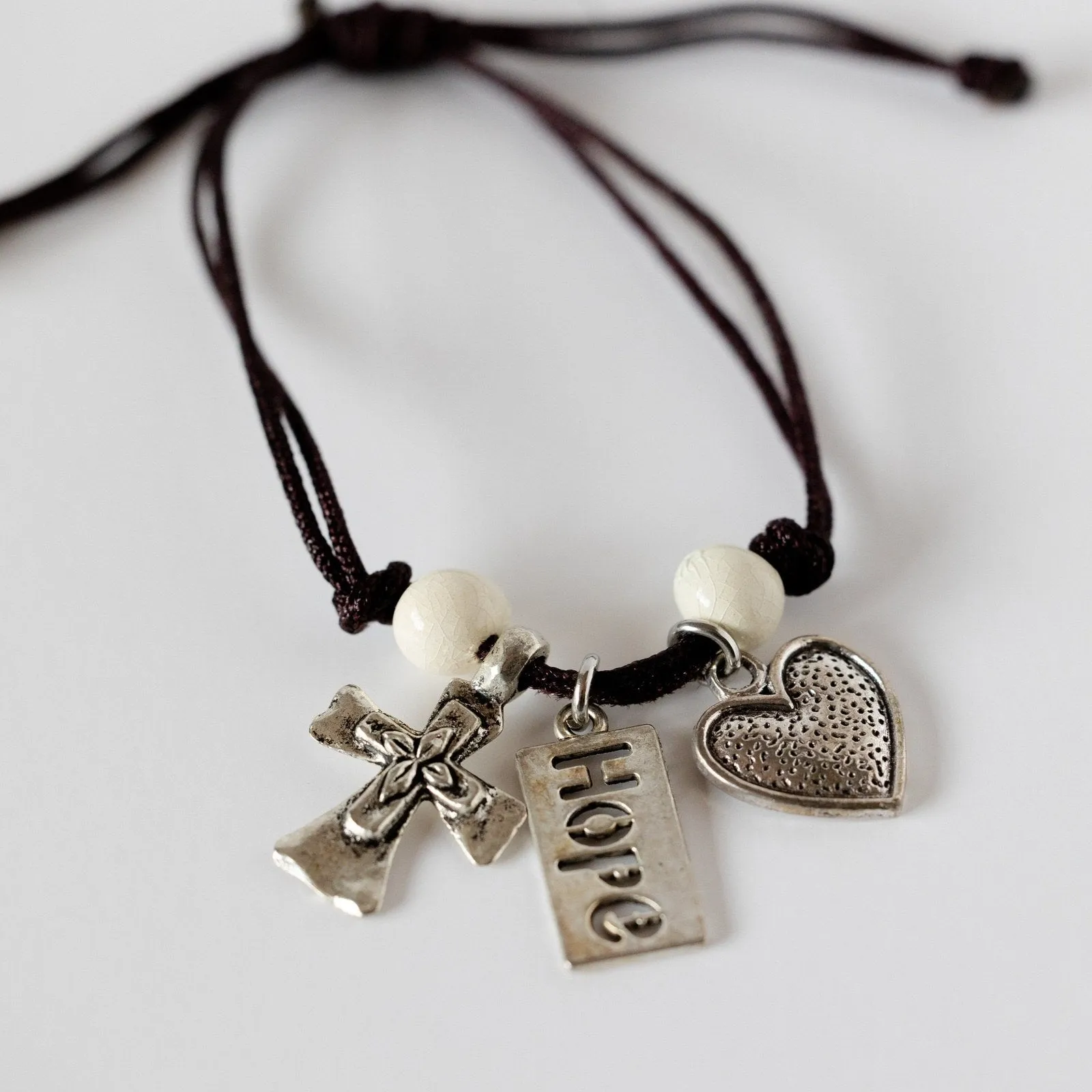 SwaziMUD™ Faith, Hope, Love Bracelet