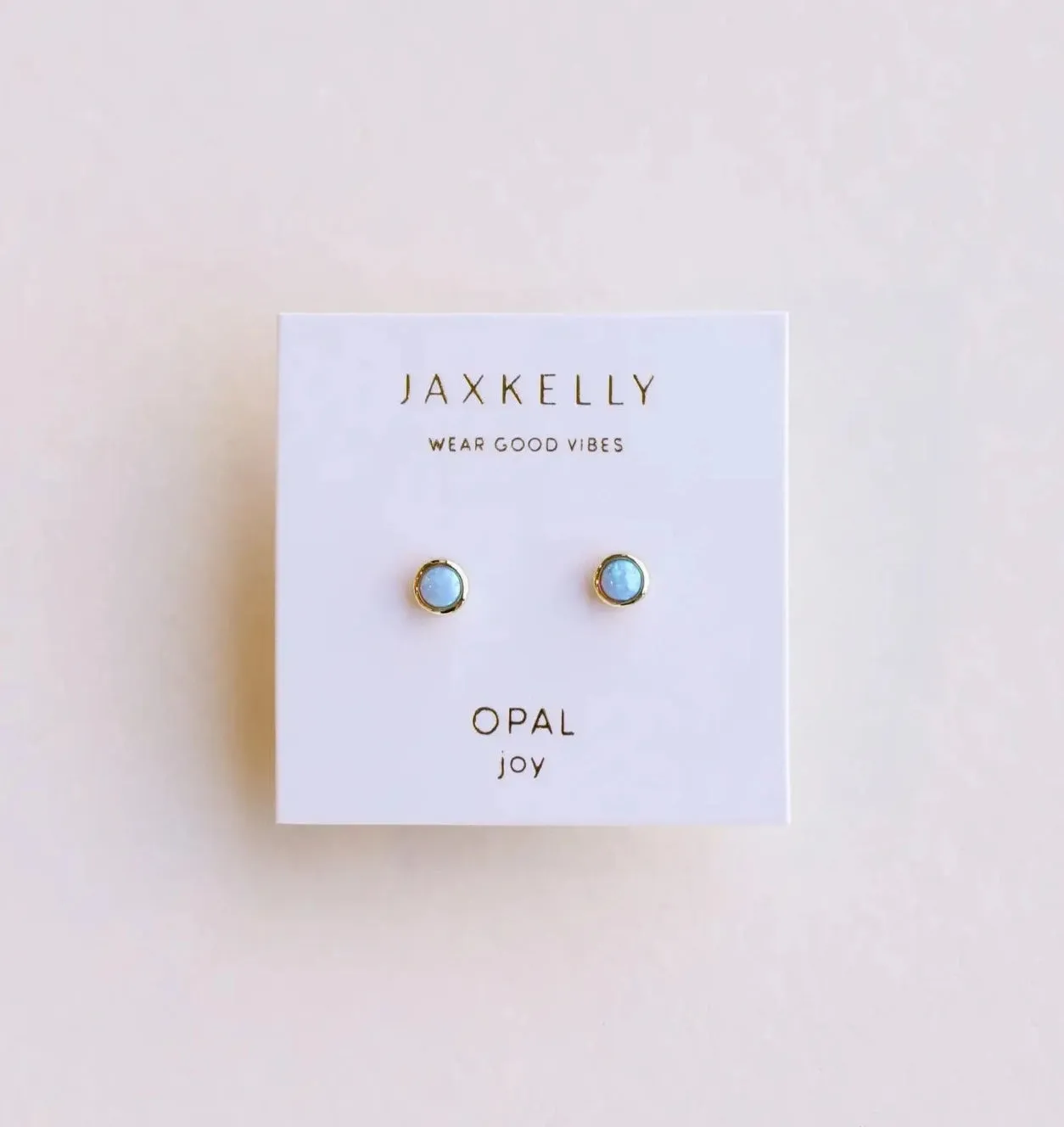 The Mini Energy Simple Studs - Fire Opal (JOY)