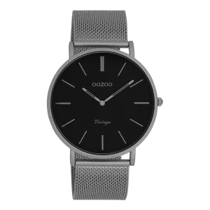 Titanium OOZOO watch with titanium metal mesh bracelet - C9928