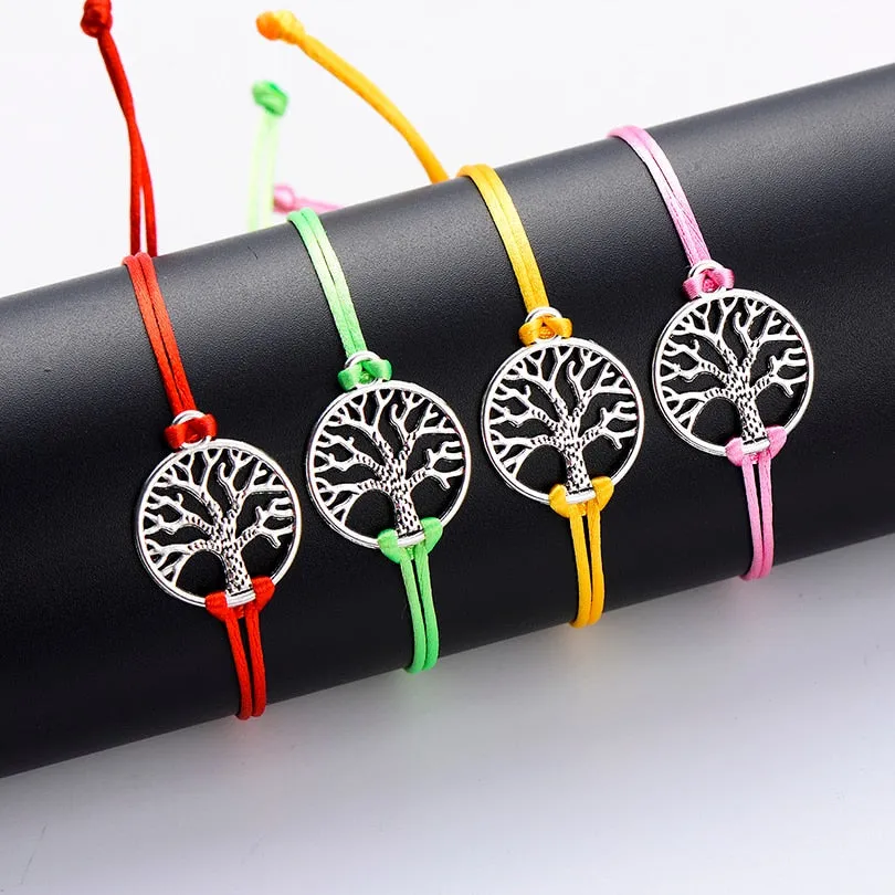 Tree of Life String Braided Bracelet Rope Charm Bracelet