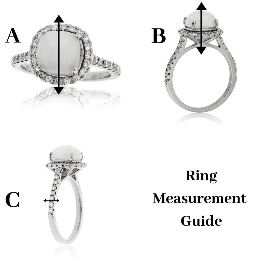 Trillion-shaped Peridot and Diamond Ring