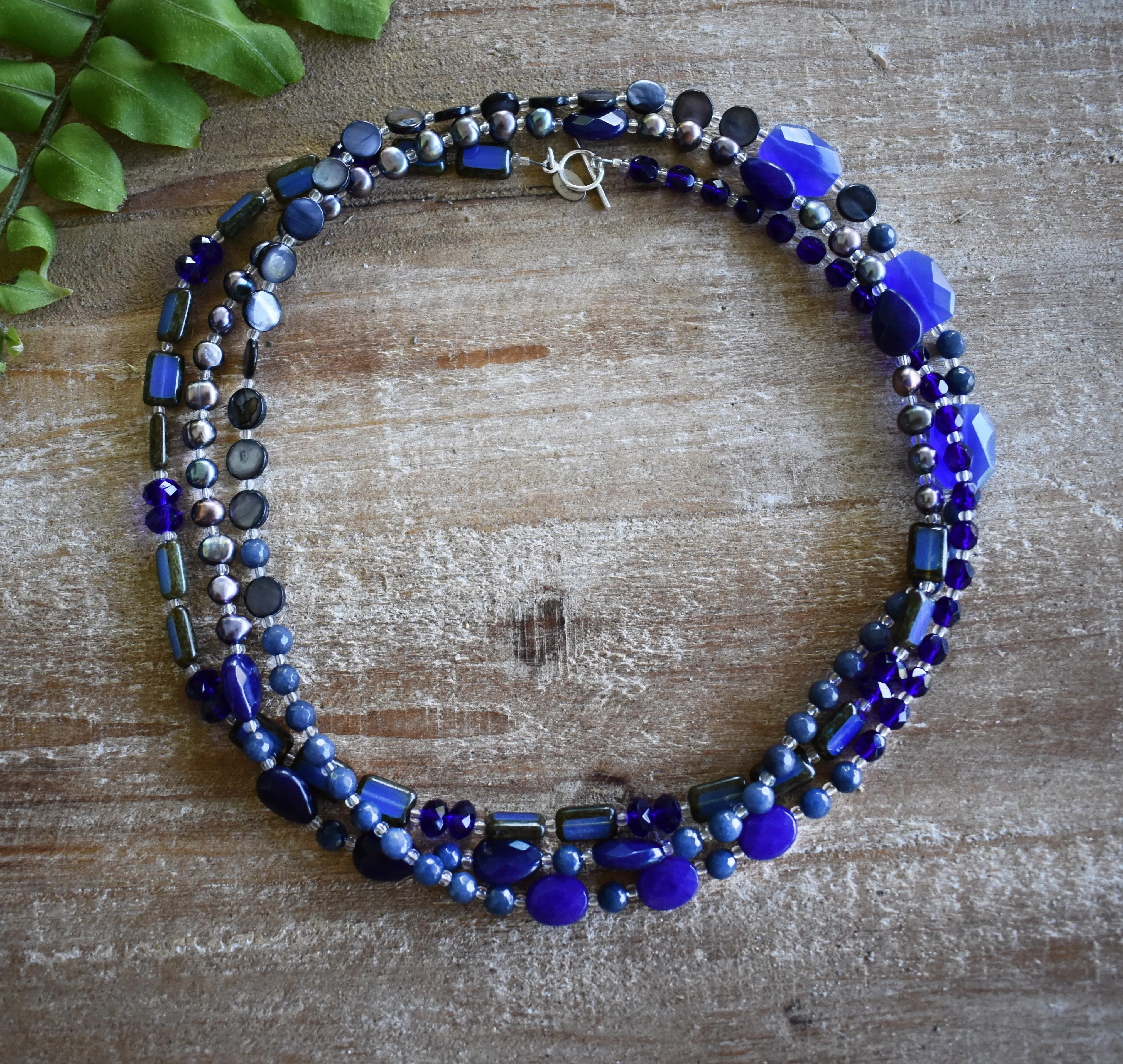 True Blue Medley Necklace, 60"