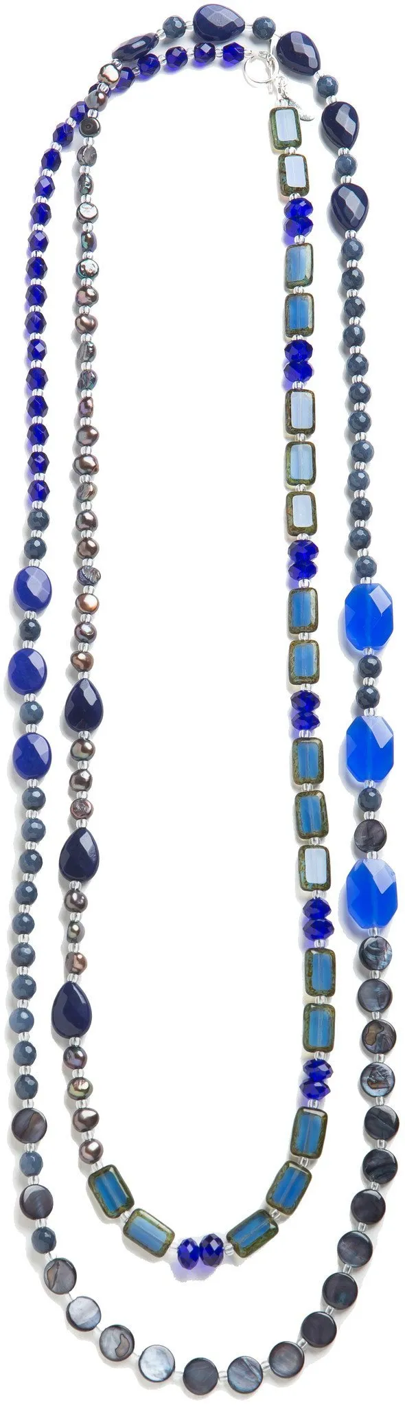 True Blue Medley Necklace, 60"