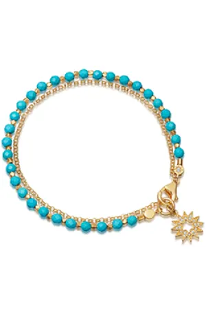 Turquoise Sun Biography Bracelet