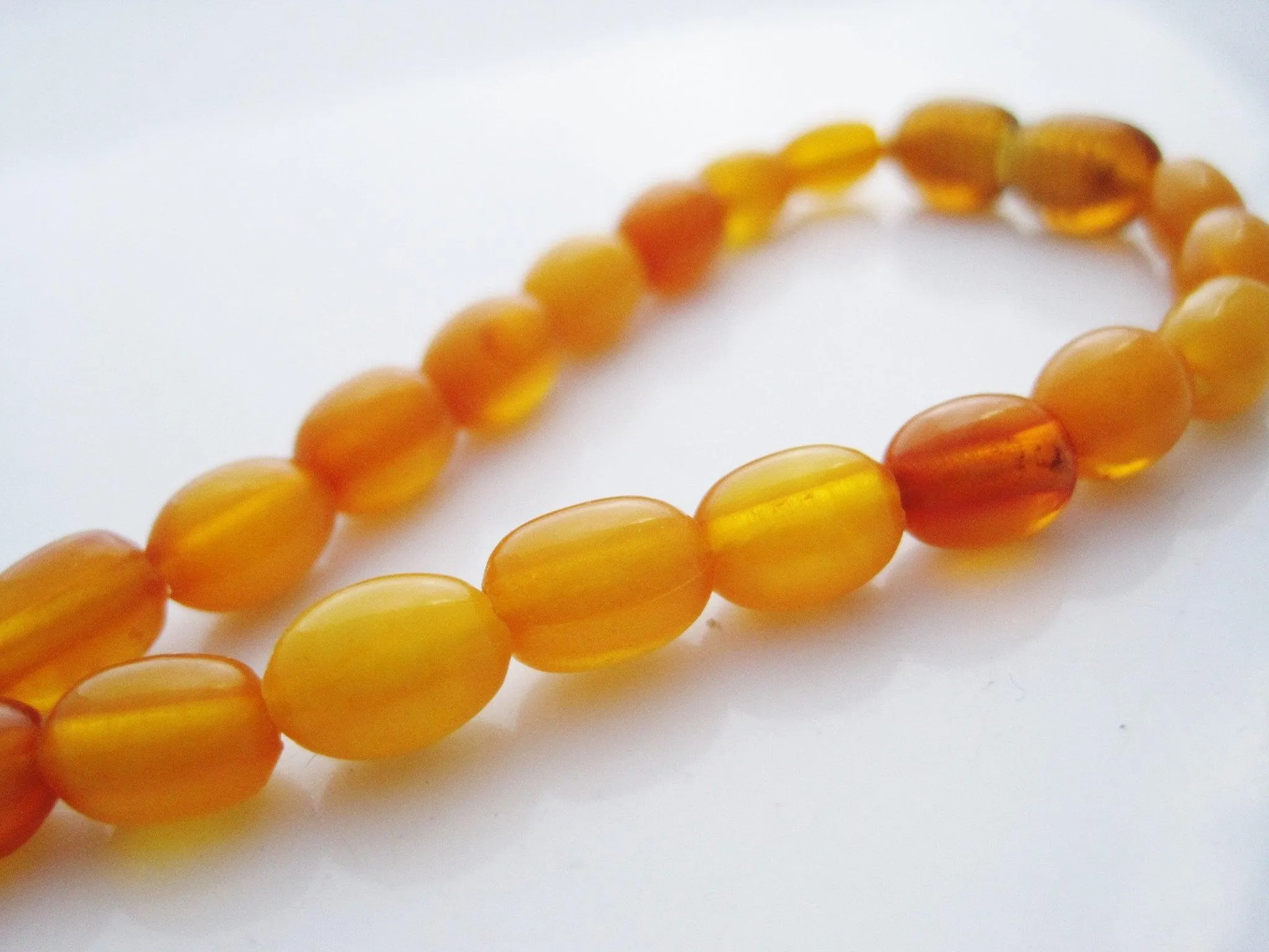 Victorian Natural Egg Yolk Butterscotch Amber Necklace