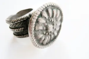 Vintage Ethiopian or Yemeni Tower Ring Size 5