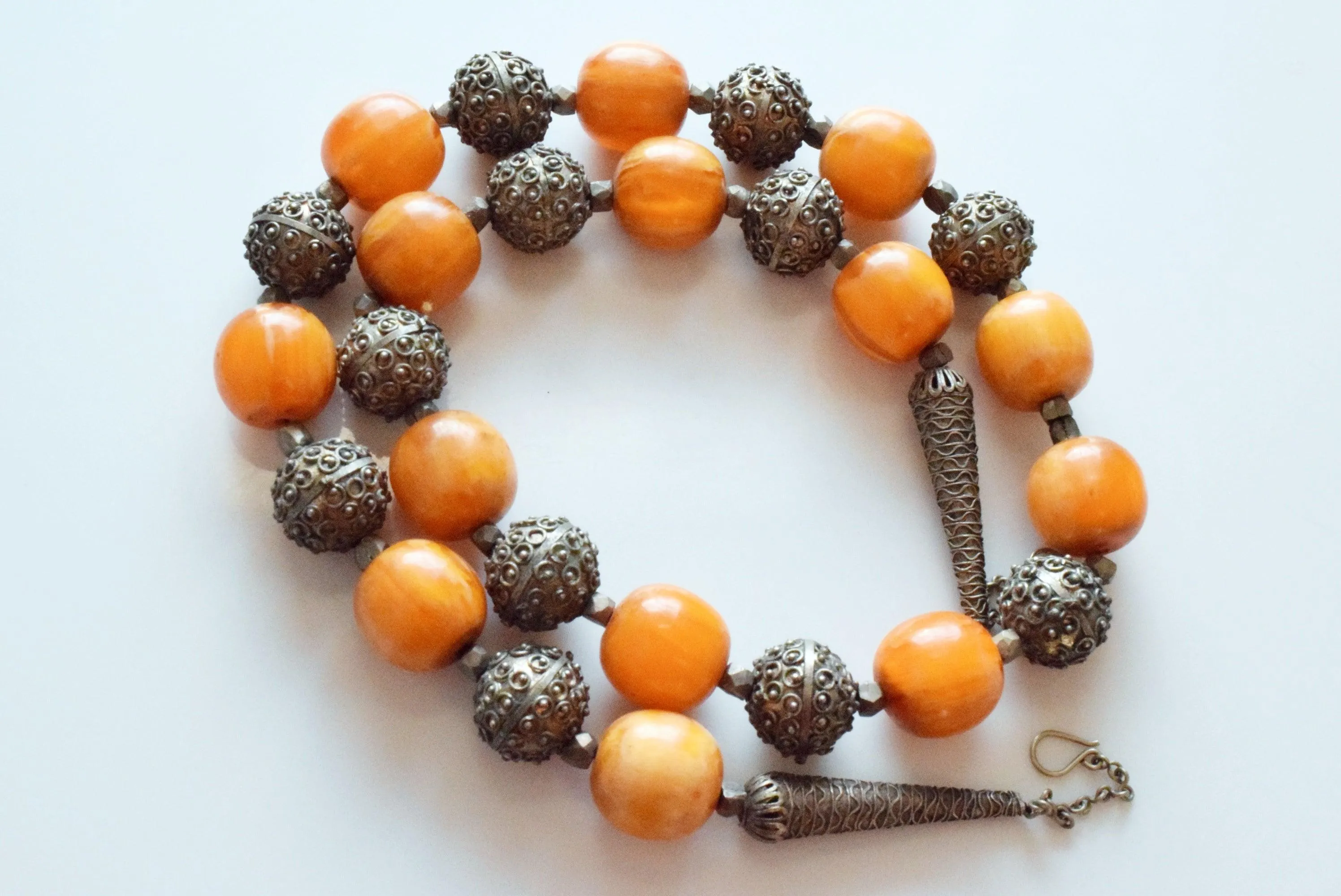 Vintage Long Bedouin Bead Necklace