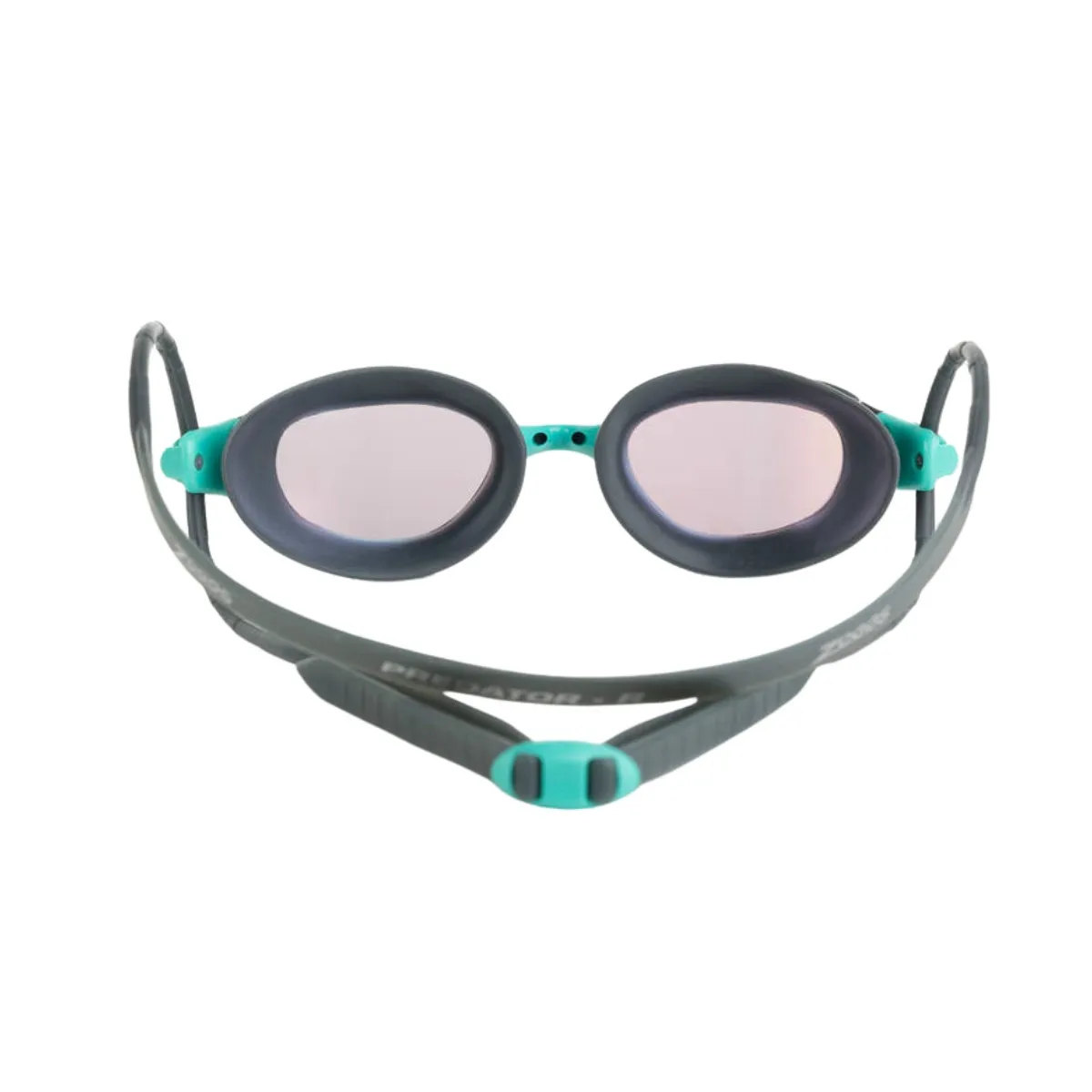 Zoggs Predator Titanium Reactor Swimming Goggles Gray Blue